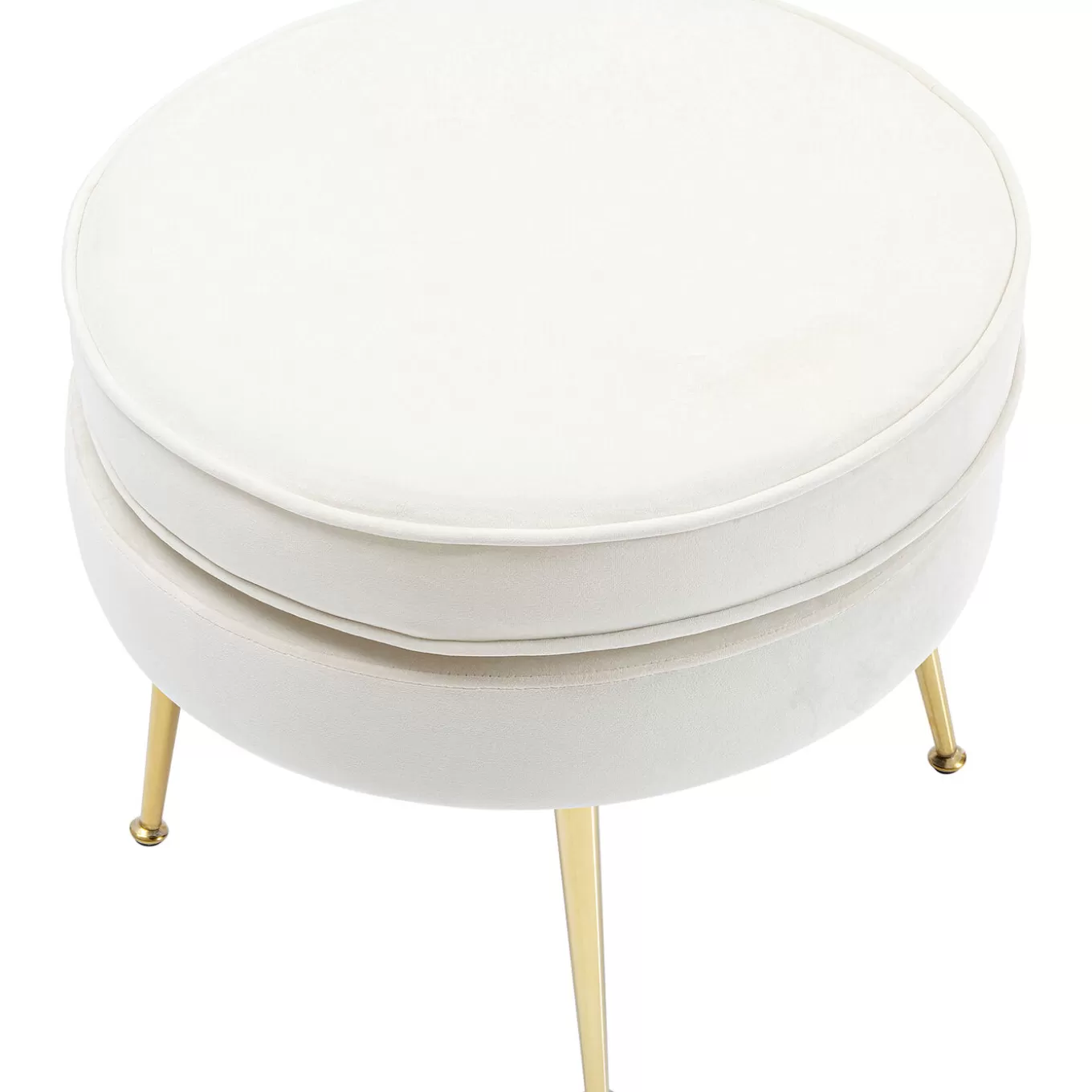 Stool Water Lily Beige O50Cm^KARE Design Store