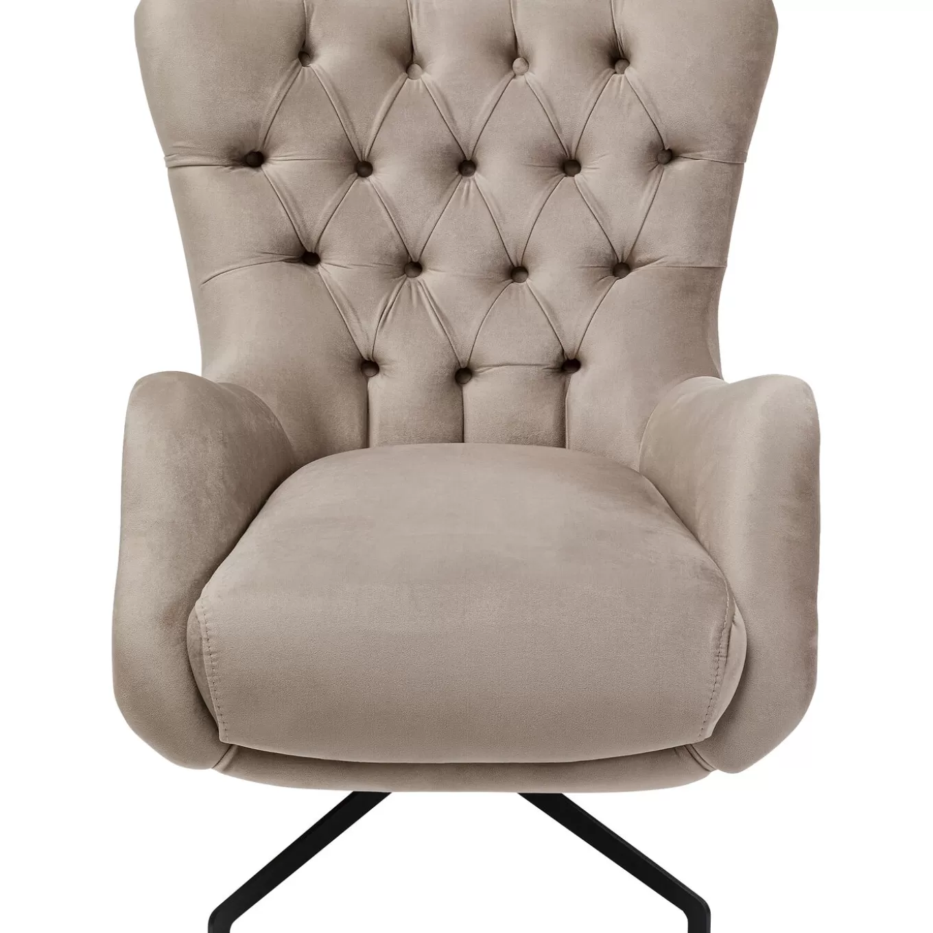 Swivel Armchair Bellissima Velvet Beige^KARE Design Flash Sale