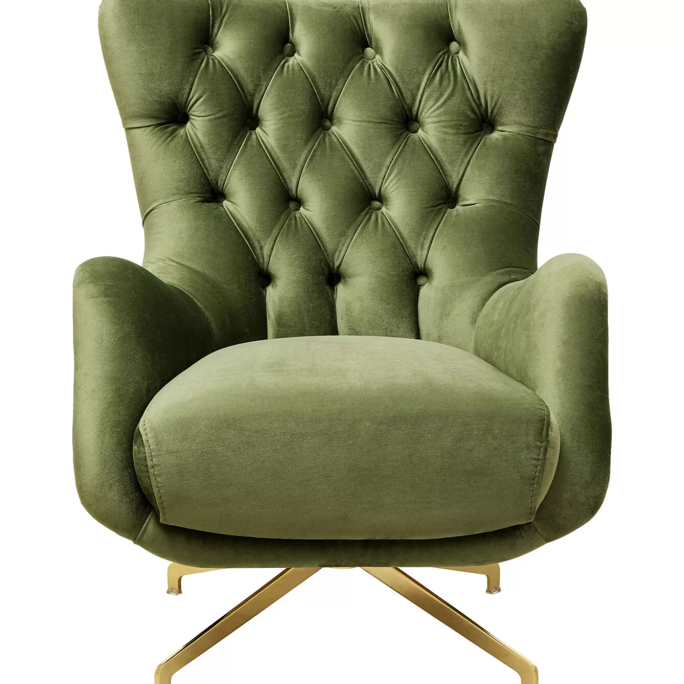 Swivel Armchair Bellissima Velvet Green^KARE Design New