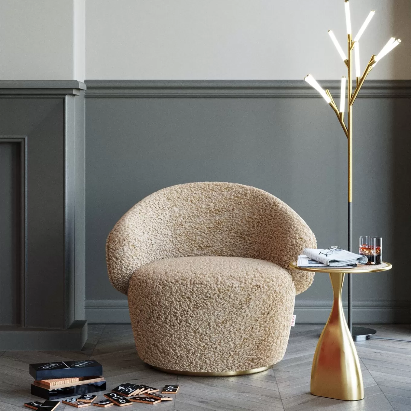 Swivel Armchair Carella^KARE Design New