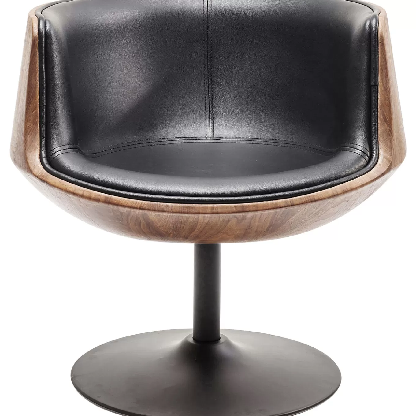 Swivel Armchair Club Walnut^KARE Design Outlet