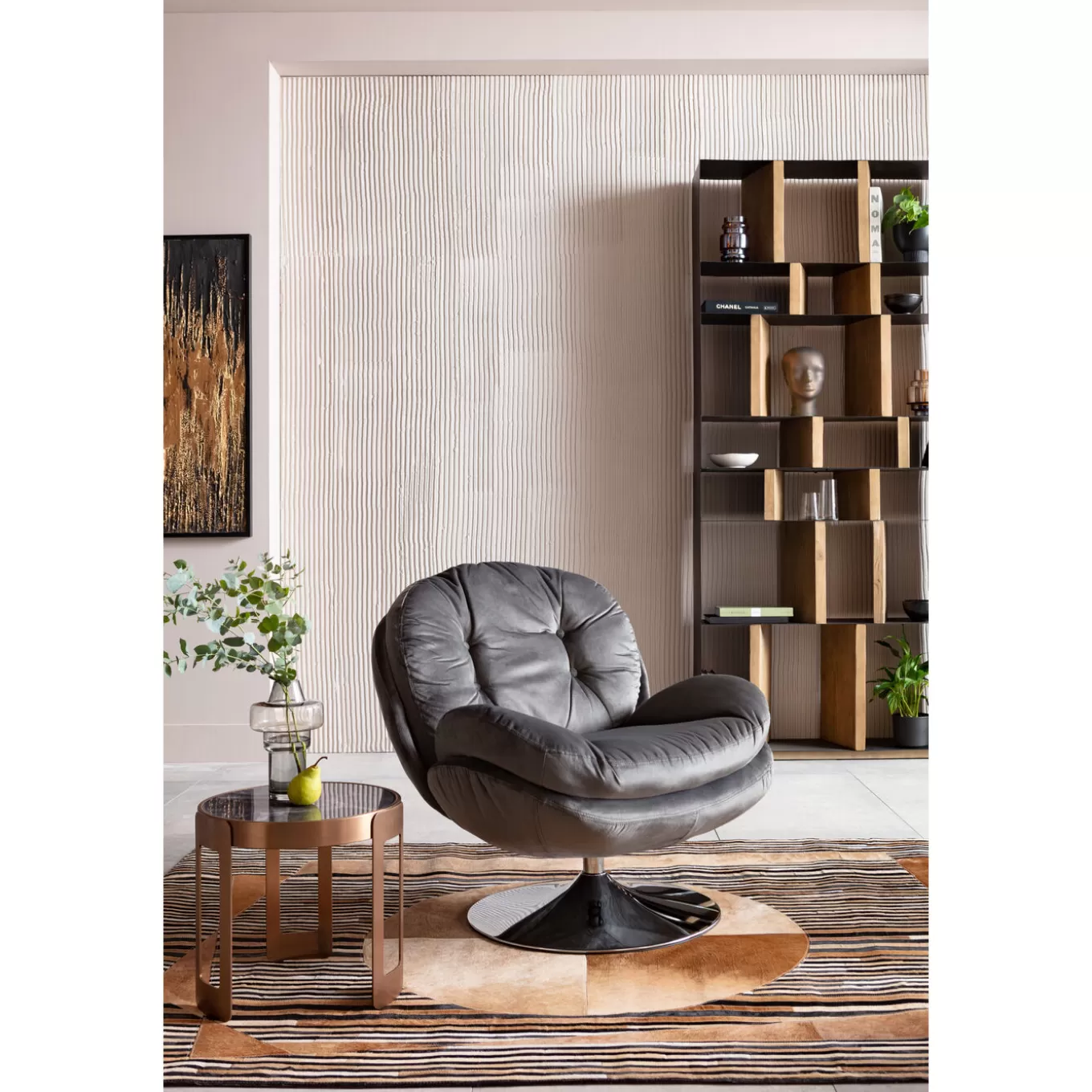 Swivel Armchair Cosy Grey^KARE Design Flash Sale