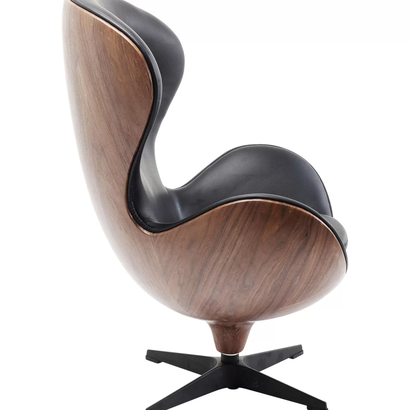 Swivel Armchair Lounge Black Walnut^KARE Design Flash Sale