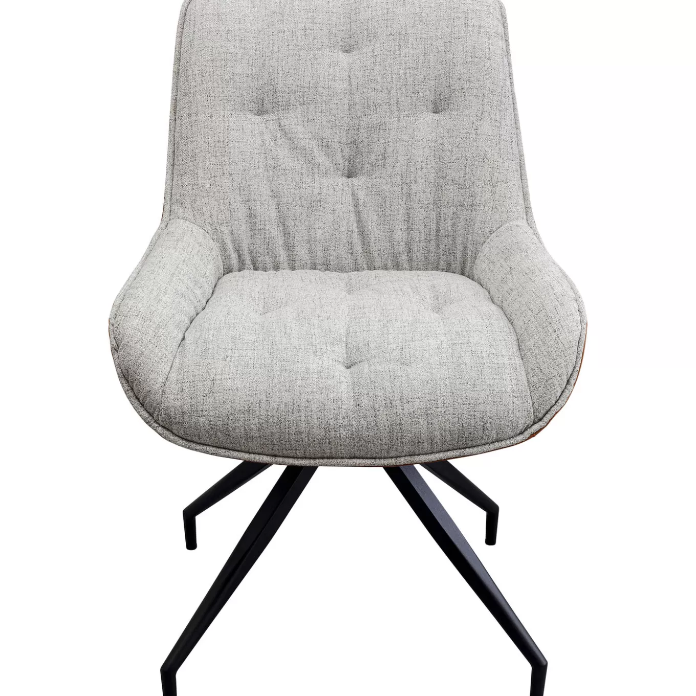 Swivel Chair Lori Grey Brown^KARE Design Shop