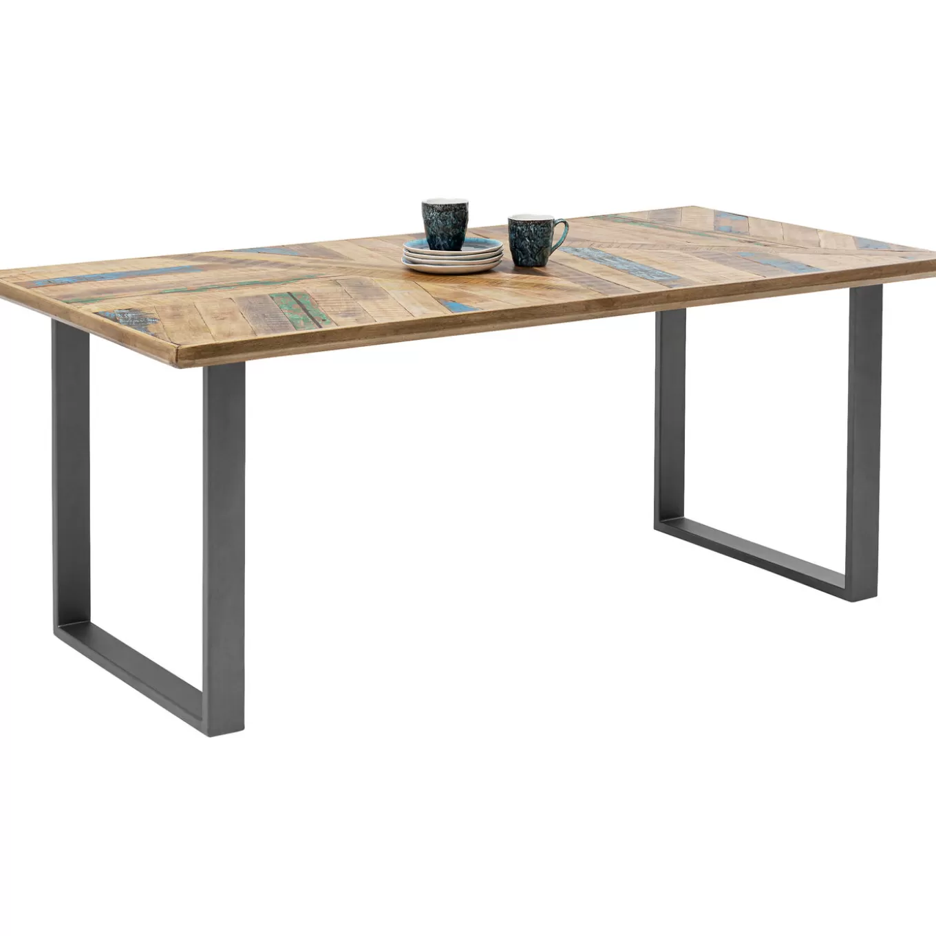 Table Abstract Acier Brut 180X90^KARE Design Online