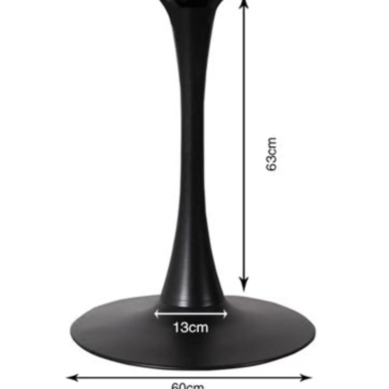 Table Base Schickeria Black O110Cm^KARE Design Best