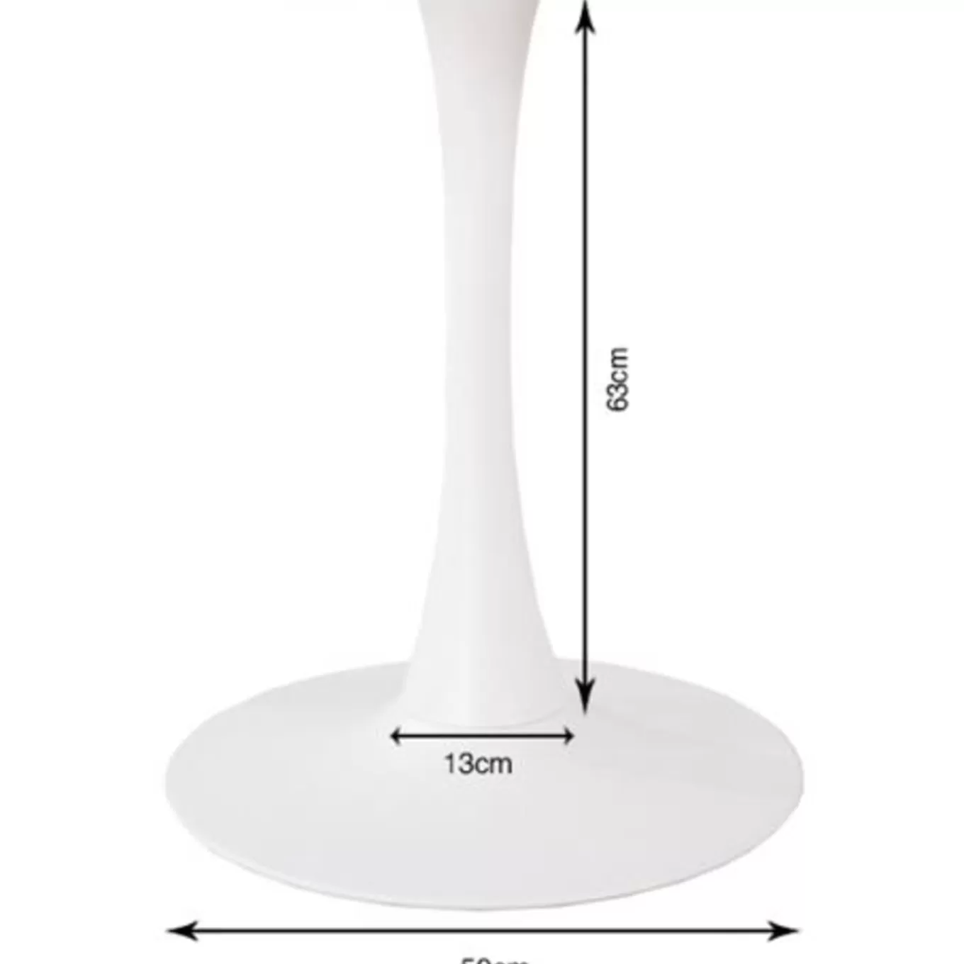 Table Base Schickeria White O80Cm^KARE Design Shop