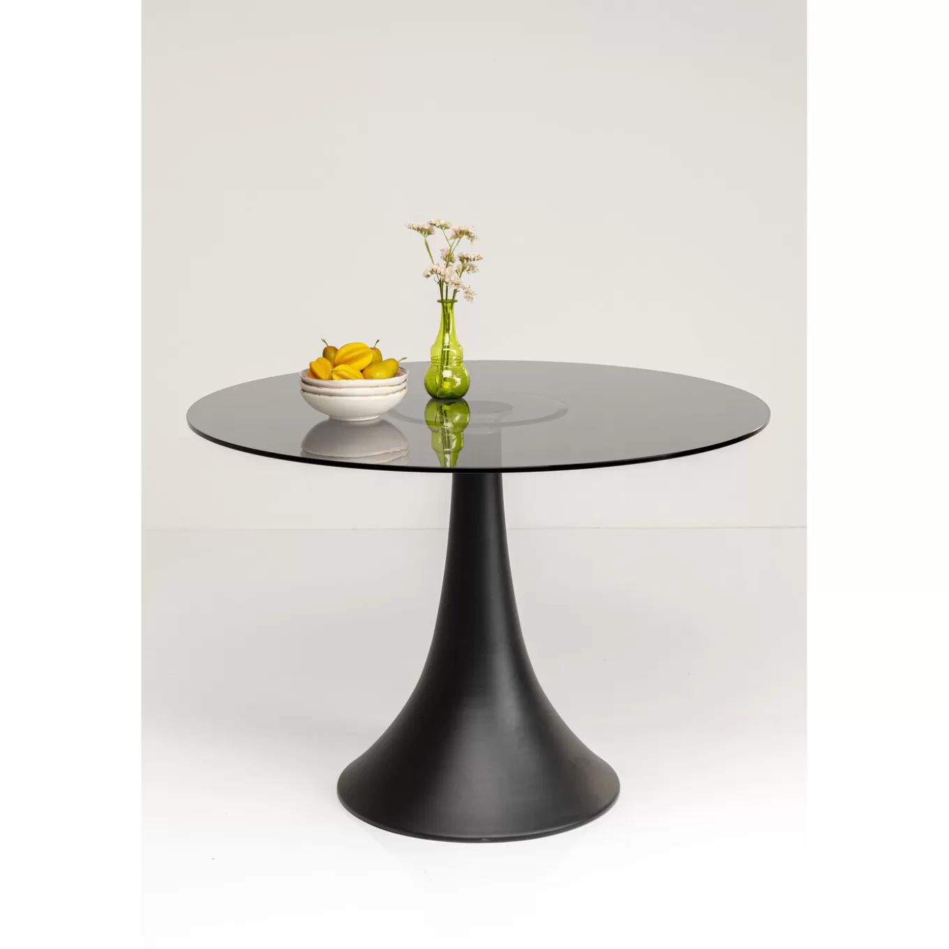 Table Grande Possibilita Smoke Glass O110Cm^KARE Design New