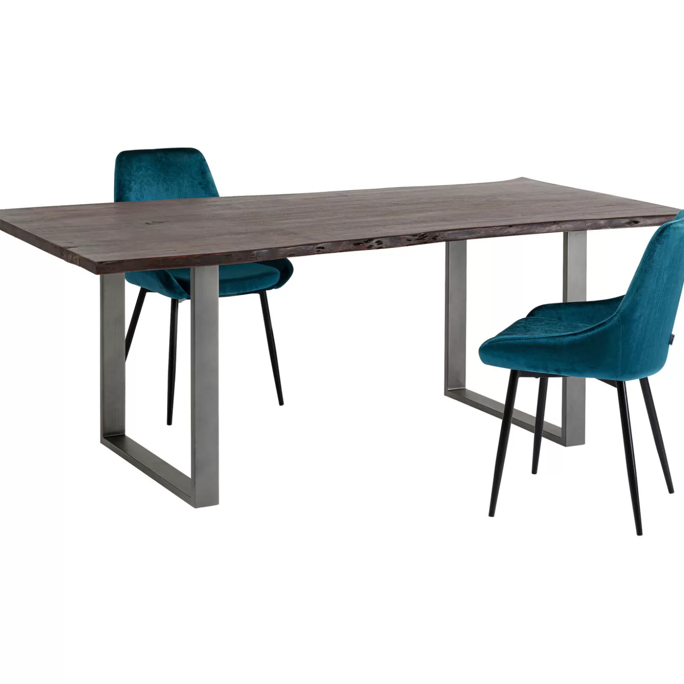 Table Harmony Dark Crude Steel 180X90^KARE Design Online