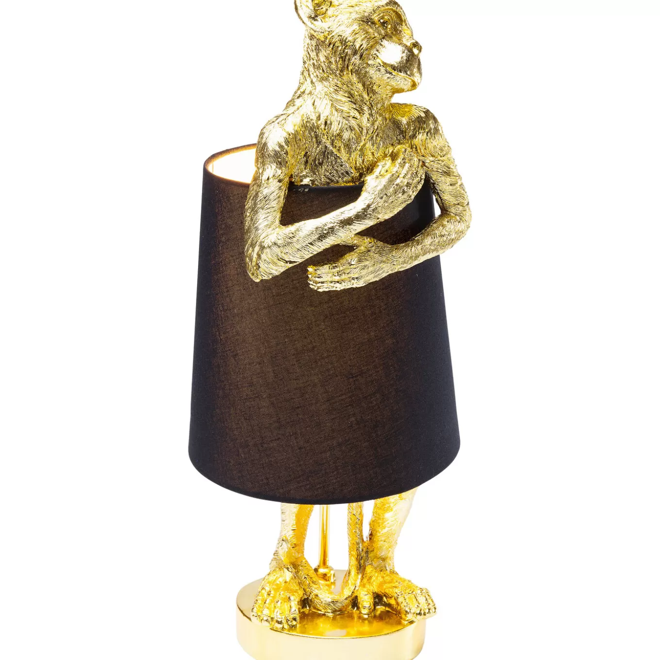 Table Lamp Animal Monkey Gold Black^KARE Design Online