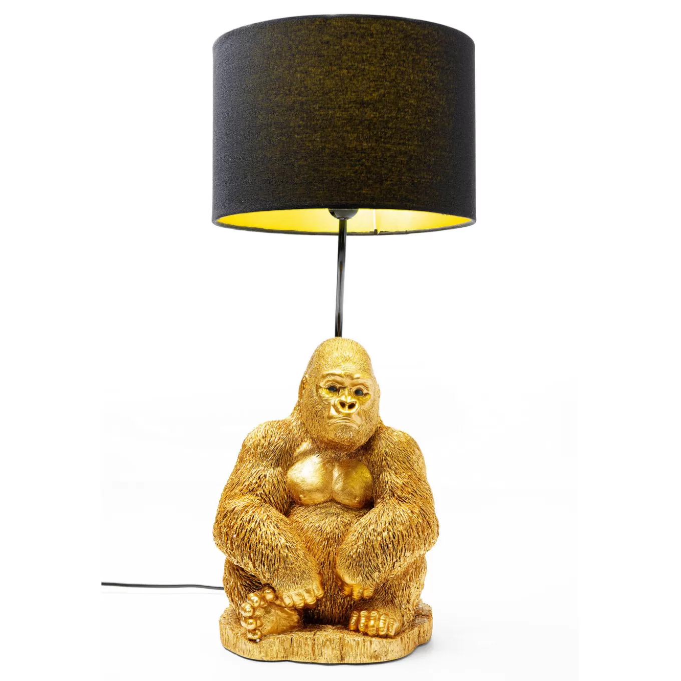 Table Lamp Animal Monkey Gorilla Gold^KARE Design Clearance