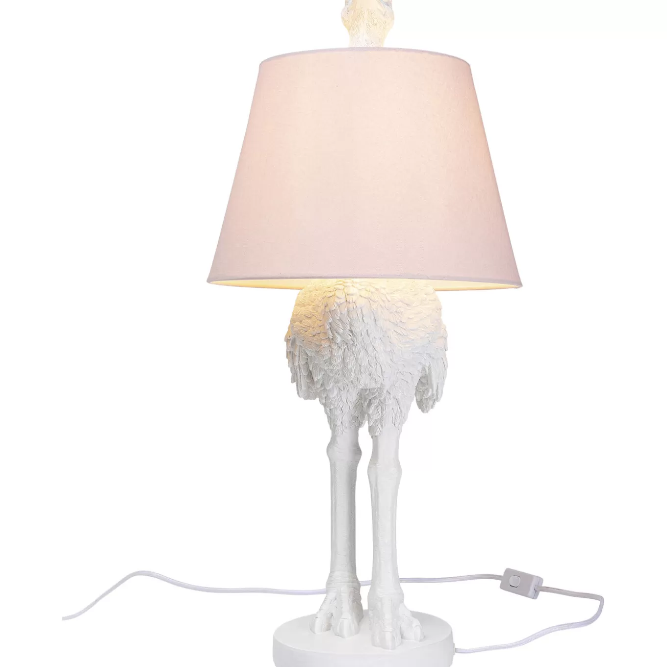 Table Lamp Animal Ostrich White 66Cm^KARE Design New