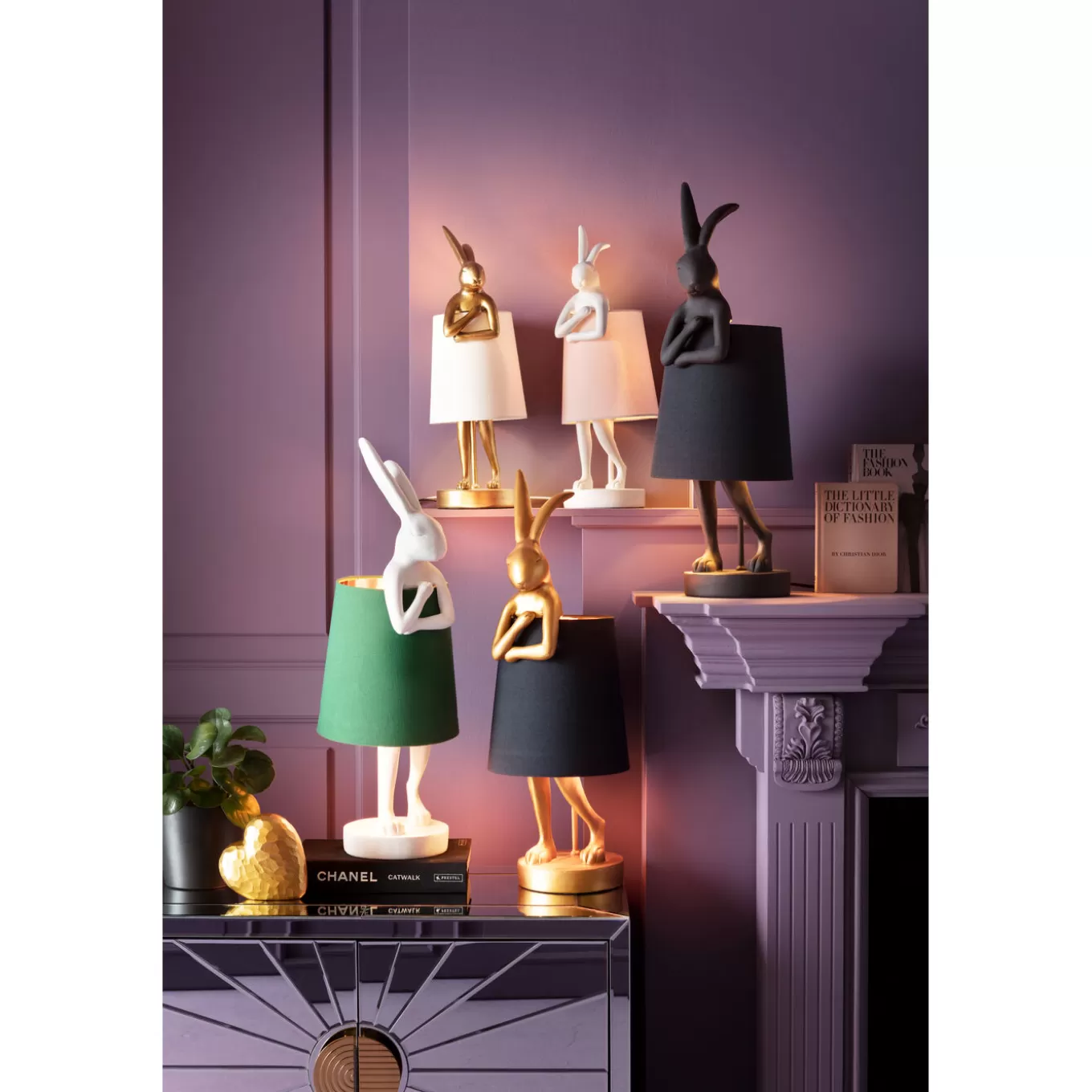 Table Lamp Animal Rabbit Gold/Black 68Cm^KARE Design Cheap