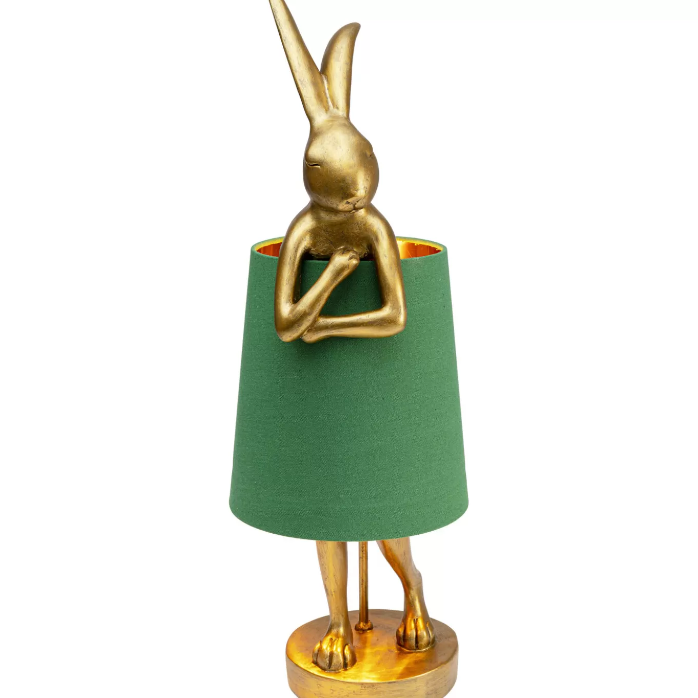 Table Lamp Animal Rabbit Gold/Green 68Cm^KARE Design Sale