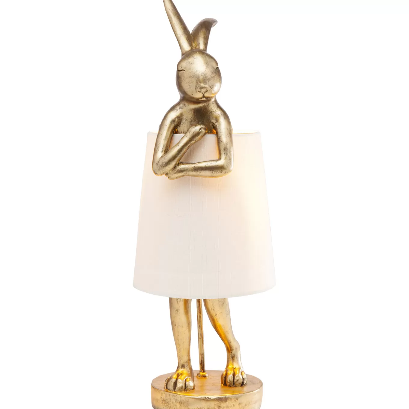 Table Lamp Animal Rabbit Gold/White 68Cm^KARE Design Clearance