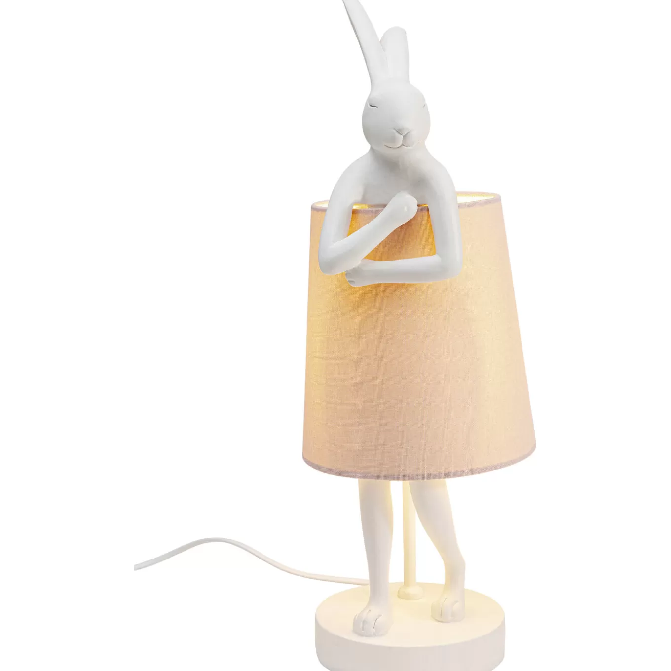 Table Lamp Animal Rabbit White/Rose 50Cm^KARE Design Outlet