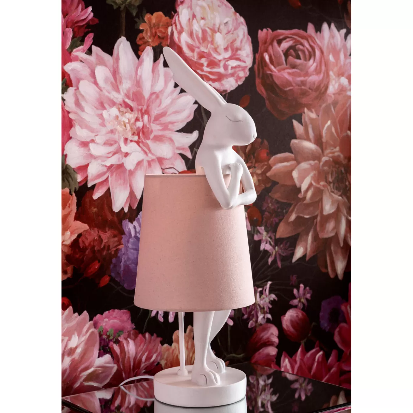 Table Lamp Animal Rabbit White/Rose 50Cm^KARE Design Outlet