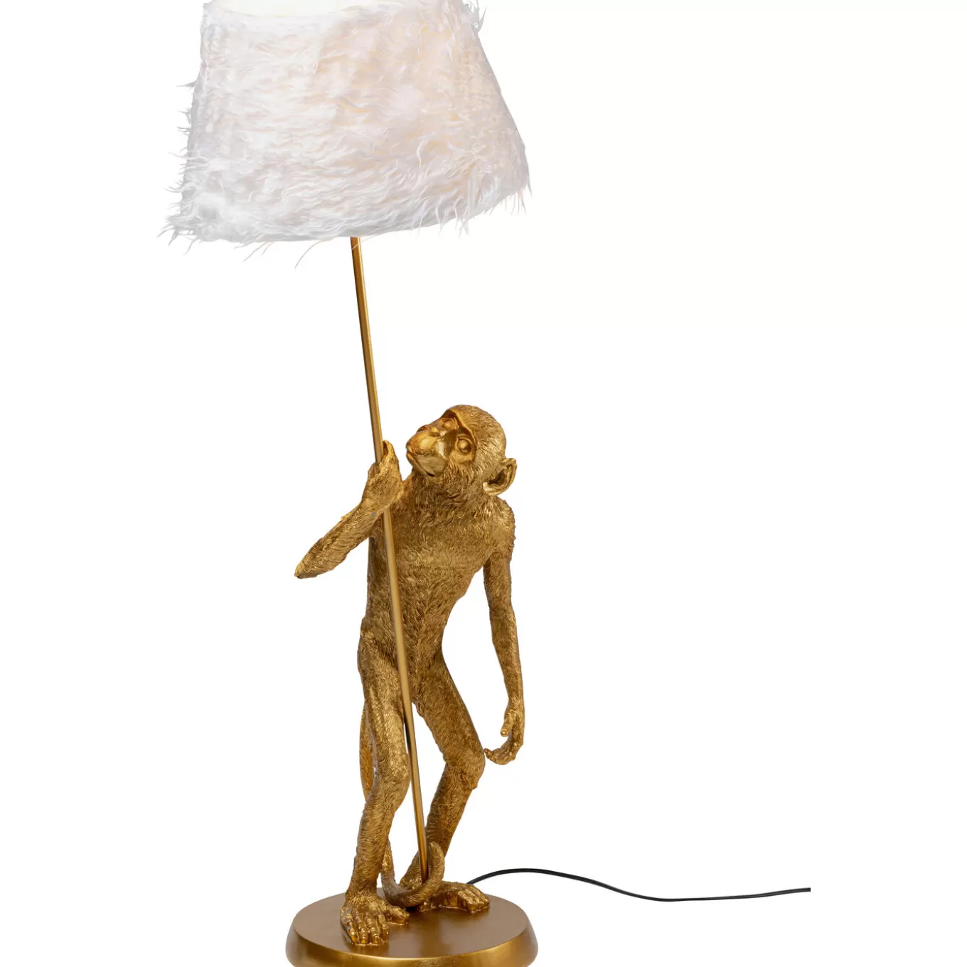 Table Lamp Animal Standing Monkey Gold 51Cm^KARE Design New