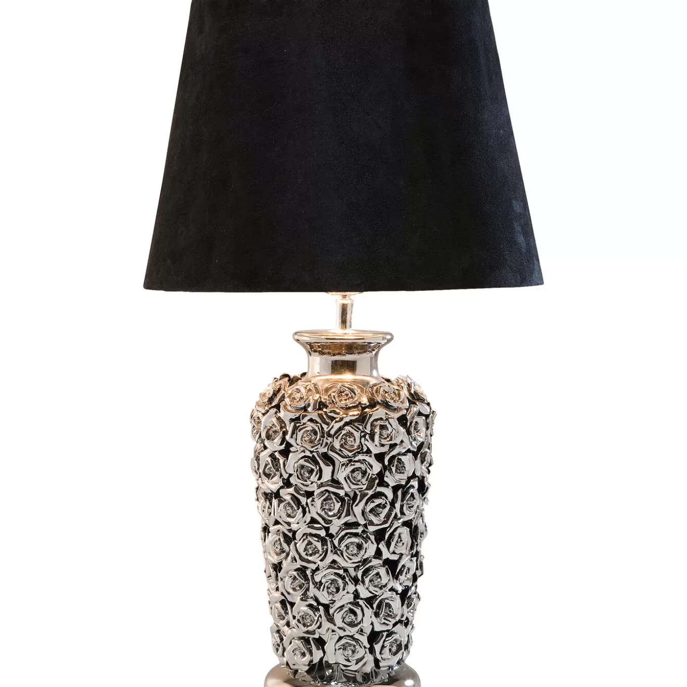 Table Lamp Rose Silver 57Cm^KARE Design Fashion