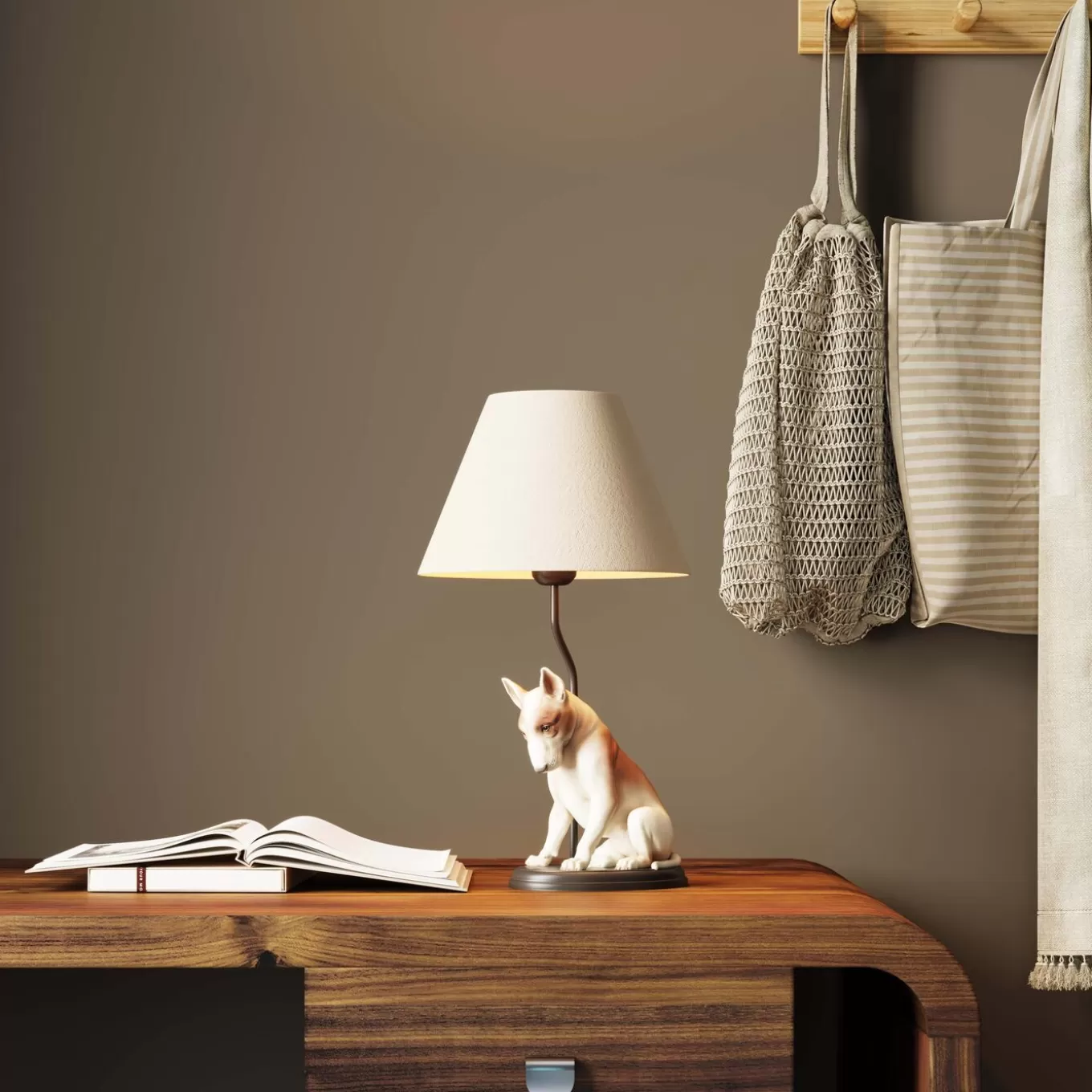 Table Lamp Sitting Dog 46Cm^KARE Design Discount