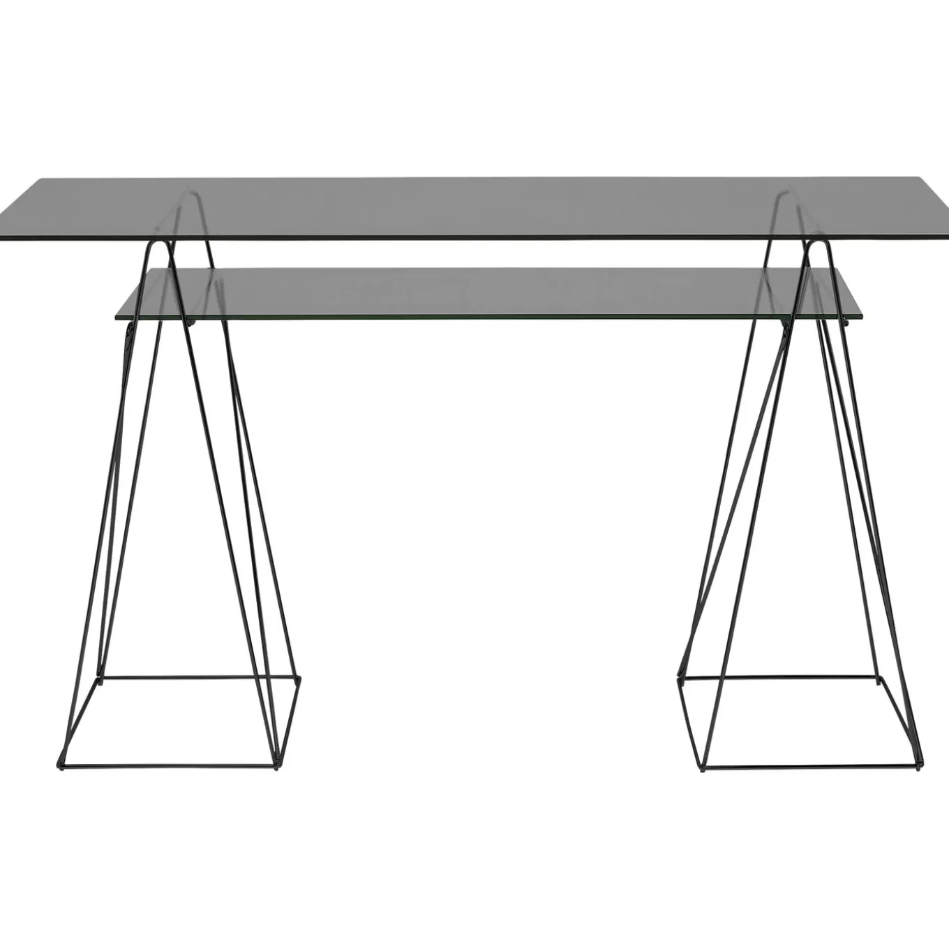 Table Polar Black 8Mm Tempered Glass 135X65Cm^KARE Design Hot