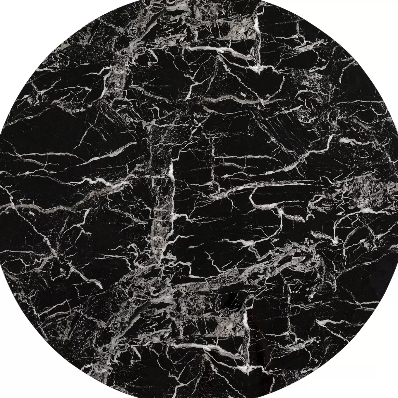 Table Top Schickeria Marble Black O110Cm^KARE Design Fashion