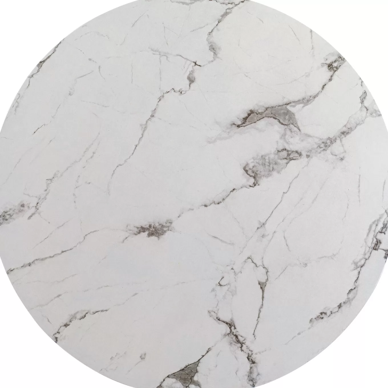 Table Top Schickeria Marble White O80Cm^KARE Design Online