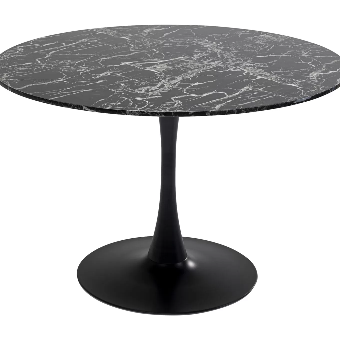 Table Veneto Marble Black O110Cm^KARE Design Store