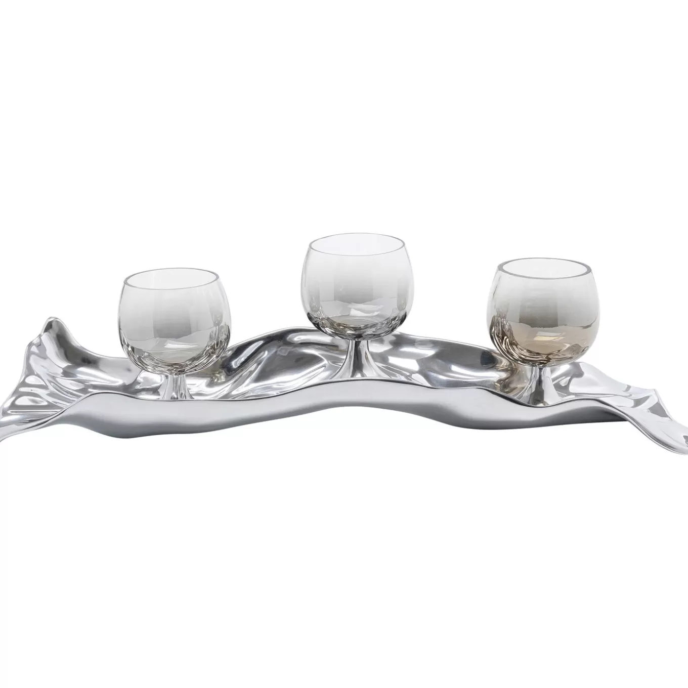 Tealight Holder 3 Jade Silver^KARE Design Best