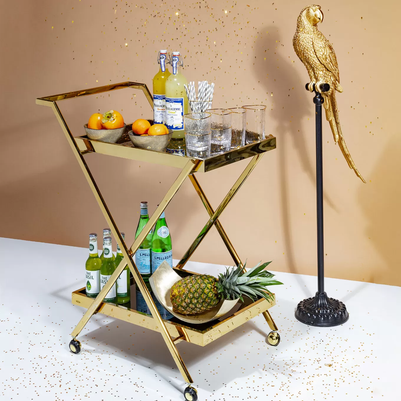 Tray Table Casino Gold^KARE Design Fashion