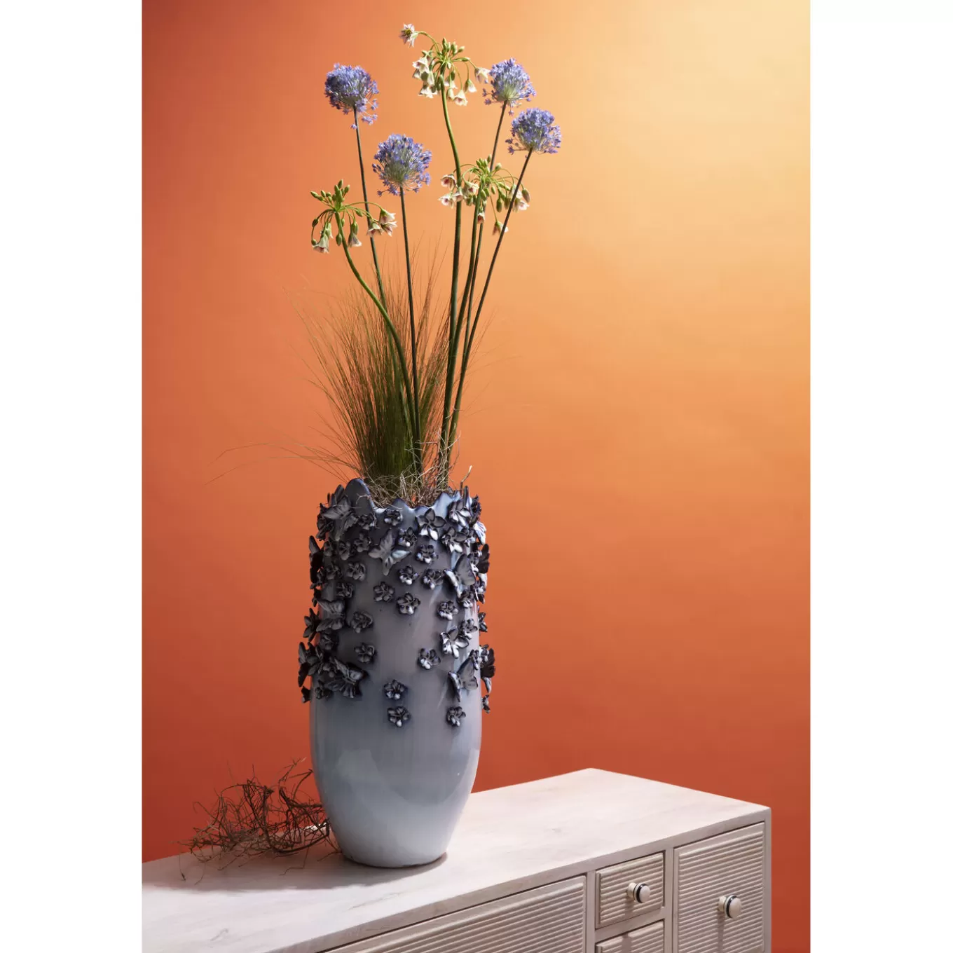 Vase Butterflies Lightblue 50Cm^KARE Design Best Sale