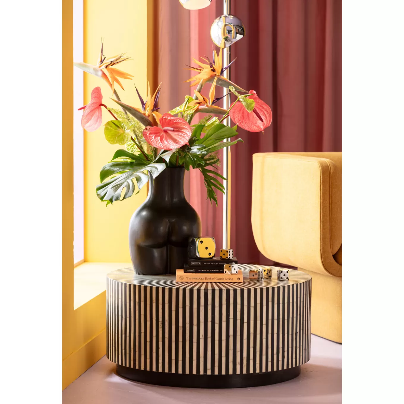 Vase Donna Black 40Cm^KARE Design Fashion