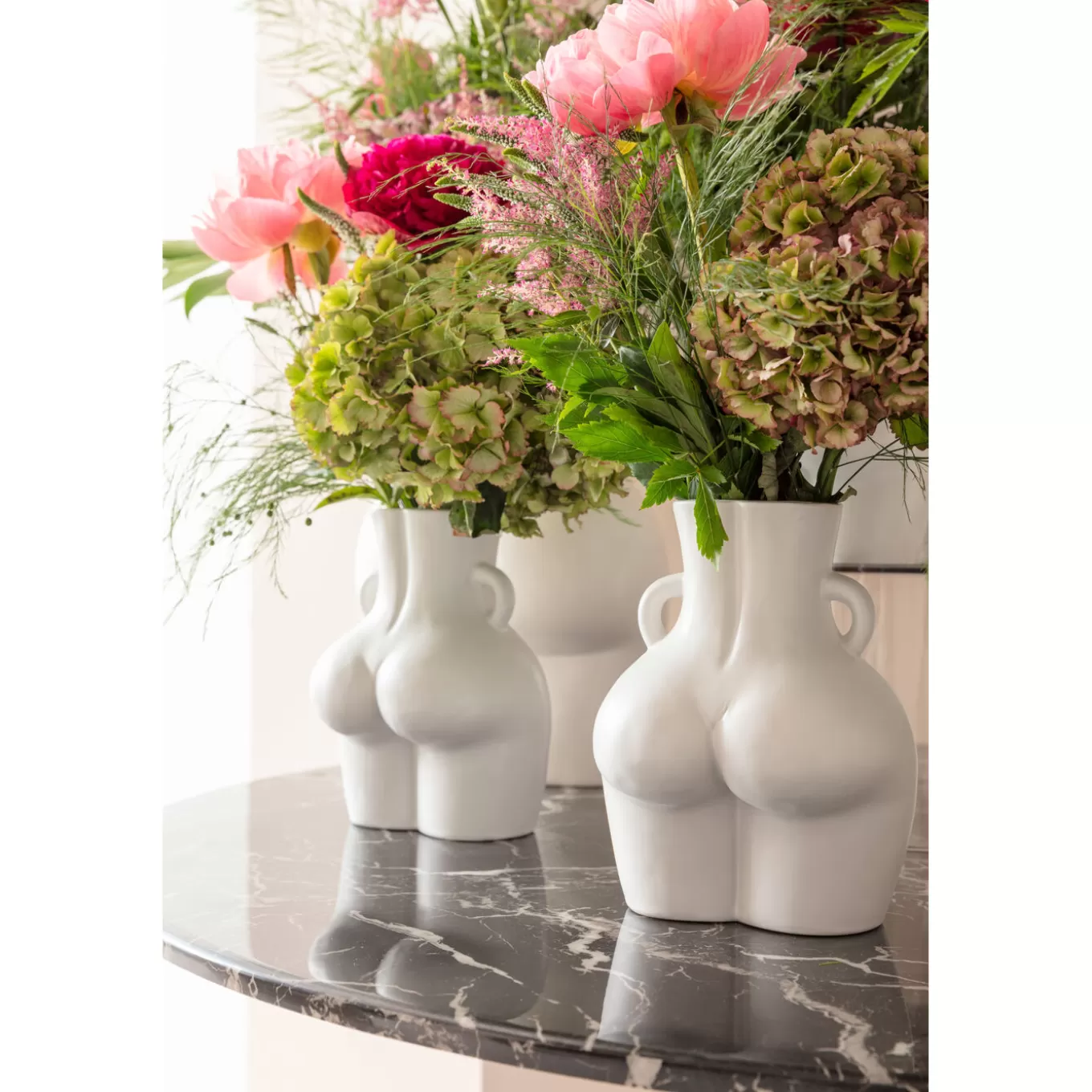 Vase Donna White 22Cm^KARE Design Online