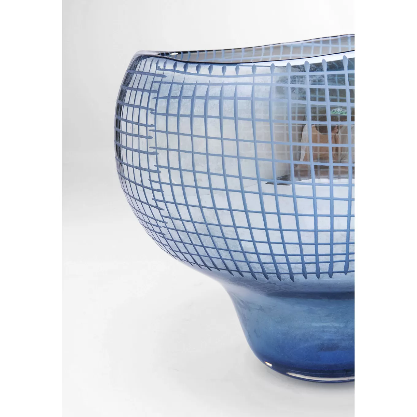 Vase Grid Luster Blue 28Cm^KARE Design Clearance