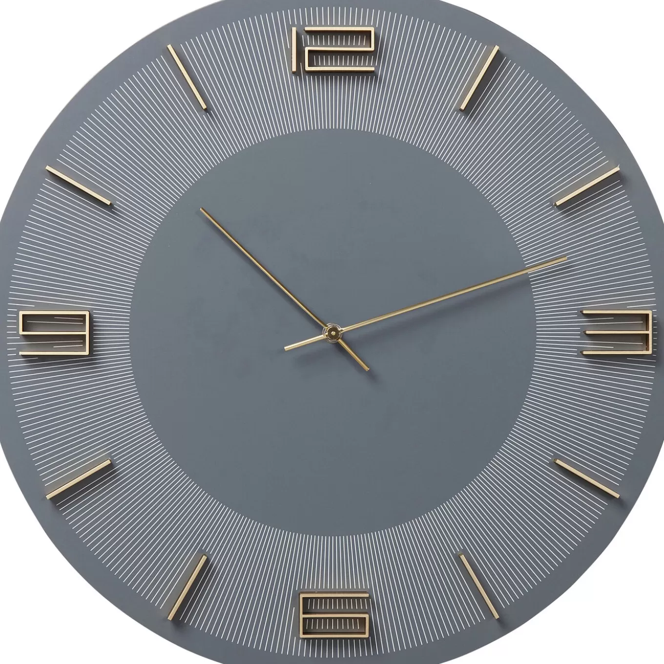 Wall Clock Leonardo Grey/Gold O49Cm^KARE Design New