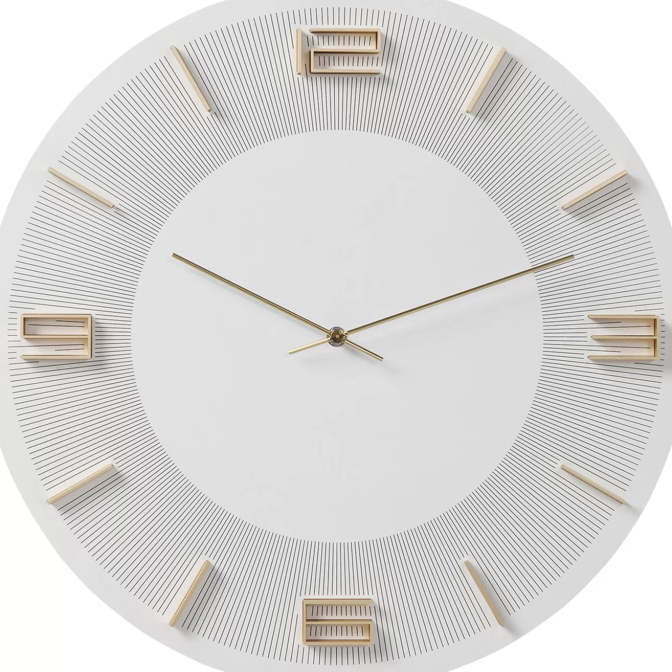 Wall Clock Leonardo White/Gold O49Cm^KARE Design Cheap