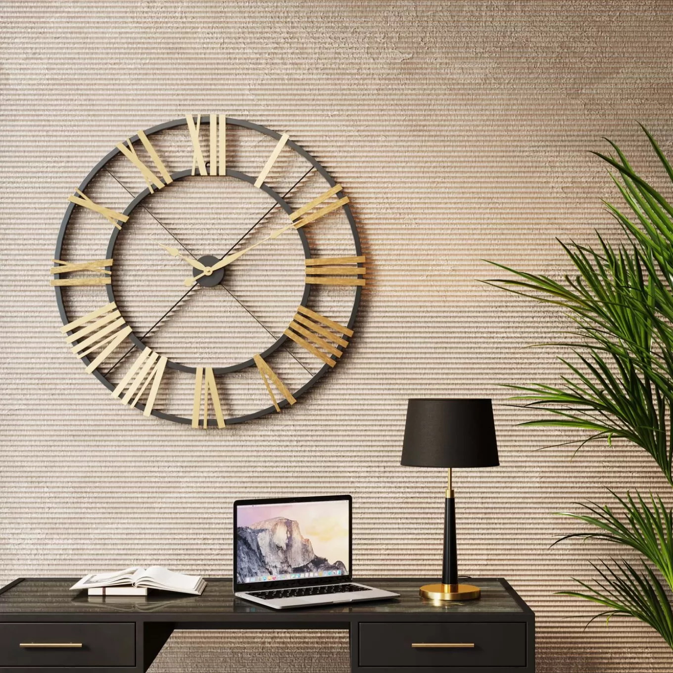 Wall Clock Nevio Brass O95Cm^KARE Design Best