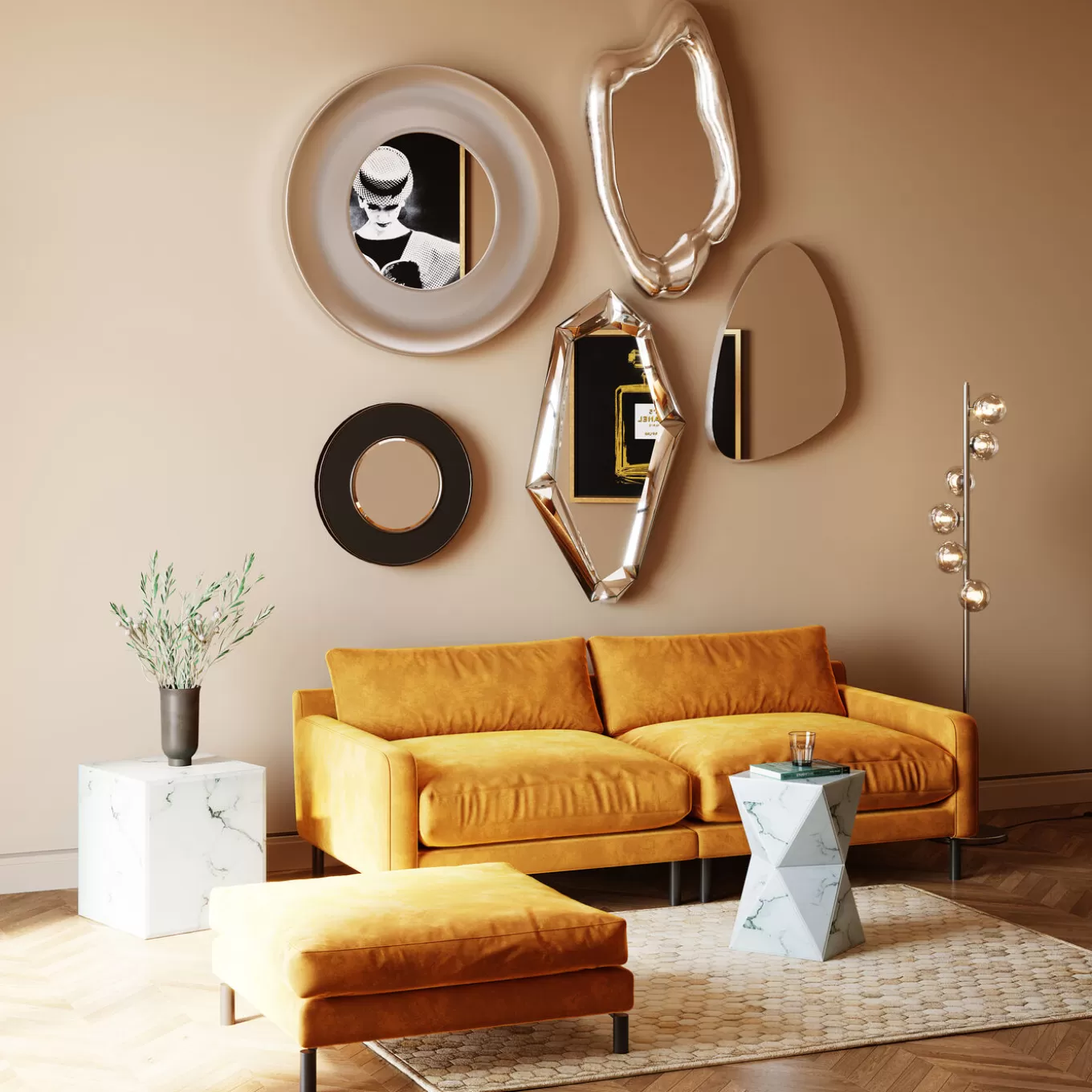 Wall Mirror Planet Silver O108Cm^KARE Design Cheap