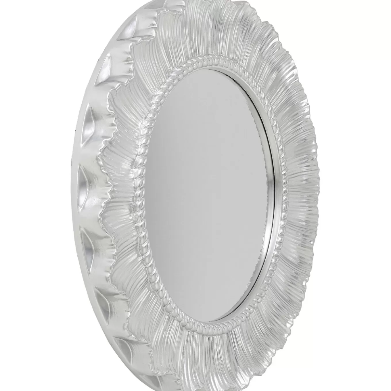 Wall Mirror Sun Ray Silver O84Cm^KARE Design Clearance