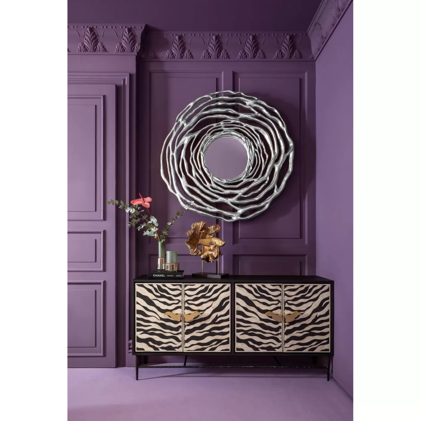 Wall Mirror Twiggy Silver O121Cm^KARE Design Shop