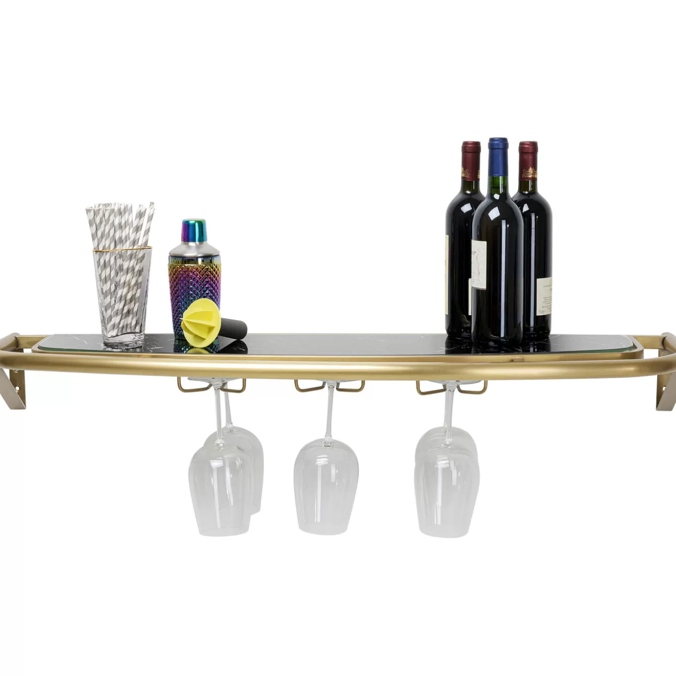 Wall Rack Treviso Gold 120X10Cm^KARE Design Best