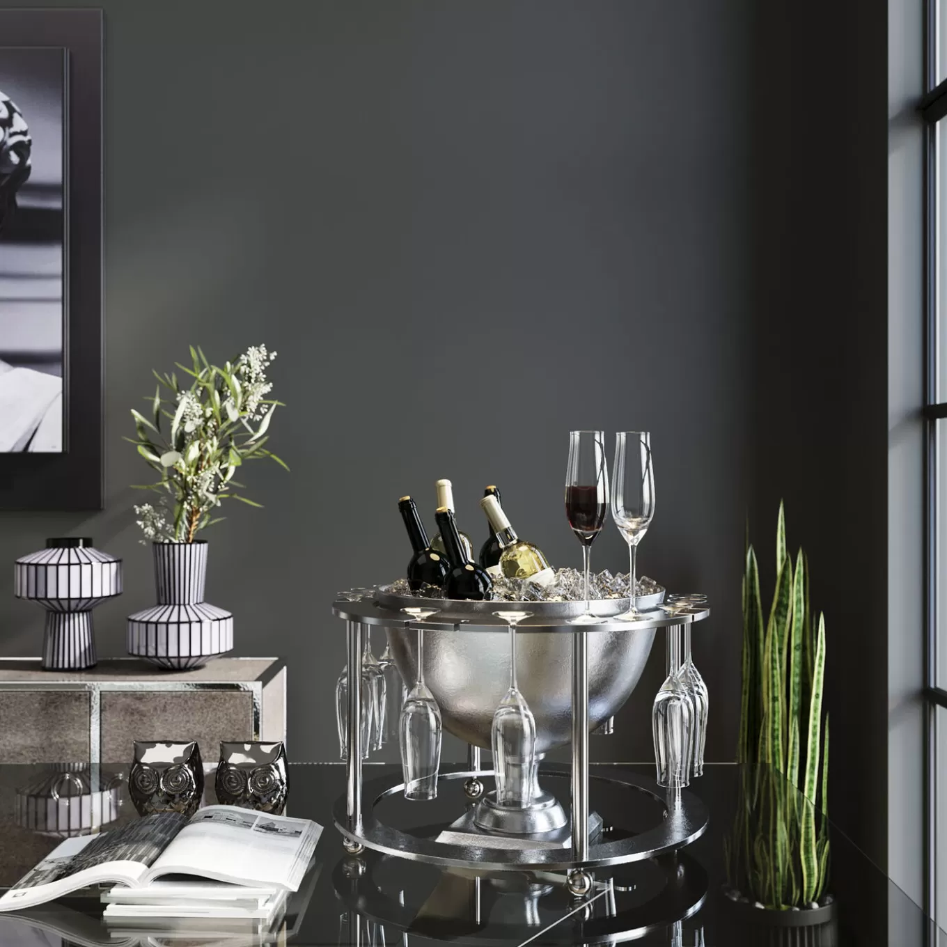 Wine Cooler Champagne Time ( 2/Part)^KARE Design Online